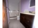 Small bathroom with shower, toilet and vanity at 307 Tweed Ave, Seffner, FL 33584