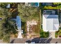 Aerial view of a vacant lot between two houses at 3605 S Omar Ave, Tampa, FL 33629