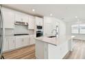 Modern kitchen featuring stainless appliances and an oversized kitchen island at 3584 Maple Bay Ln, Land O Lakes, FL 34638