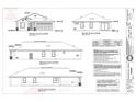 House plans showing front, rear, right and left elevations at 7214 N Blossom Ave, Tampa, FL 33614