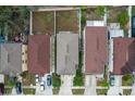 Aerial view of houses in a residential neighborhood at 1613 Prowmore Dr, Brandon, FL 33511