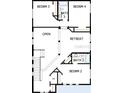 Second floor layout with four bedrooms, three bathrooms, and open retreat area at 664 Allora Ave, Nokomis, FL 34275