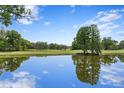 Peaceful reflection of the sky on a serene lakefront golf course at 16920 Villalagos De Avila, Lutz, FL 33548