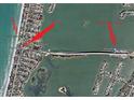 Property location shown near bridge and boat ramps at 105 Causeway Blvd, Belleair Beach, FL 33786