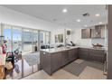 Modern kitchen with stainless steel appliances and island at 175 1St S St # 704, St Petersburg, FL 33701