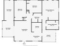 Floor plan showcasing a 2 bed, 2 bath home with sunrooms at 2480 Del Rio Way, Dunedin, FL 34698
