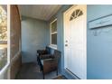Front porch with two wicker chairs, inviting entryway at 4825 Dr Martin Luther King Jr S St, St Petersburg, FL 33705