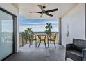 Ocean view balcony with patio furniture at 1230 Gulf Blvd # 604, Clearwater Beach, FL 33767