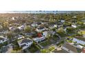 Aerial view showcasing a home's location in a residential area at 612 Danube Ave, Tampa, FL 33606