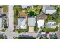 Overhead view of the property and neighboring houses at 140 142Nd E Ave, Madeira Beach, FL 33708