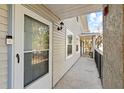 Exterior view of building entrance and walkway at 7240 E Bank Dr # 204, Tampa, FL 33617