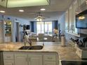 Kitchen with granite countertops and stainless steel appliances at 20040 Gulf Blvd # 302, Indian Shores, FL 33785