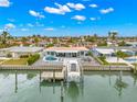 Waterfront home with private dock, pool, and boat at 12350 4Th E St, Treasure Island, FL 33706