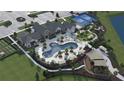 Community amenities including pool, clubhouse, playground, and garden at 6690 Michael Favor Way, Wesley Chapel, FL 33545