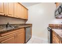 Kitchen with granite countertops and stainless steel appliances at 5221 Bayshore Blvd # 37, Tampa, FL 33611