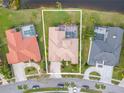 Bird's-eye view of a home nestled in a quiet residential community at 12113 Marblehead Dr, Tampa, FL 33626