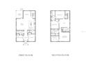 Two-story house floor plan, showing bedrooms, kitchen, and living areas at 100 37Th Ne Ave, St Petersburg, FL 33704