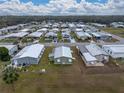 Bird's-eye view of the home and surrounding neighborhood at 35921 Hermoso Ln, Zephyrhills, FL 33541