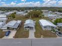Aerial view showing home's location in a mobile home community at 35921 Hermoso Ln, Zephyrhills, FL 33541