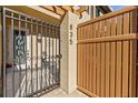 Townhome entrance with wrought iron gate and courtyard at 835 7Th N Ave, St Petersburg, FL 33701