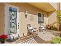 Private patio with seating and access to the front door at 835 7Th N Ave, St Petersburg, FL 33701