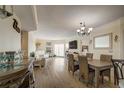 Dining room with table and chairs, open to living room and kitchen at 4516 Seagull Dr # 419, New Port Richey, FL 34652
