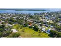 Aerial view showcasing home location near water and park at 5500 Denver Ne St, St Petersburg, FL 33703