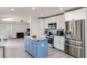 Modern kitchen with stainless steel appliances and island at 2250 Rio De Janeiro Ave, Punta Gorda, FL 33983