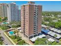 High rise building, pool, and parking area at 4015 Bayshore Blvd # 10C, Tampa, FL 33611