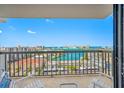 Stunning water and city views from a private balcony at 400 Island Way # 1204, Clearwater, FL 33767