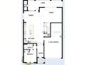 First floor plan showcasing a 3-car garage, kitchen, and multiple bedrooms at 1002 W Virginia Ave, Tampa, FL 33603