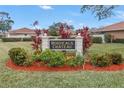 Bordeaux Chateau community entrance sign with landscaping at 2267 Heron Cir, Clearwater, FL 33762