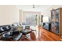 Spacious living area featuring hardwood floors and modern furnishings at 700 S Harbour Island Blvd # 226, Tampa, FL 33602