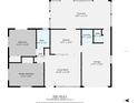 1016 sq ft floor plan, 2 bed, 2 bath, sunroom at 3501 70Th N Way, St Petersburg, FL 33710