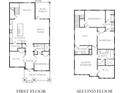 Two-story home floor plan with 4 bedrooms, a study, and rear porch at 744 47Th N Ave, St Petersburg, FL 33703