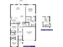 Open floor plan with 3 bedrooms, 2 baths, and a 2-car garage at 13278 Ogden Glade Rd, Dade City, FL 33525