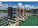 Waterfront condo building with boat slips and amazing water views at 920 N Osceola Ave # 507, Clearwater, FL 33755