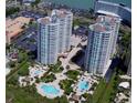 Beachfront high-rise building with multiple pools and parking at 1180 Gulf Blvd # 1603, Clearwater Beach, FL 33767