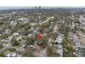 Property location shown from an aerial view of surrounding neighborhood at 3125 14Th N St, St Petersburg, FL 33704