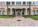 100 Beach Drive building entrance with landscaping at 100 Beach Ne Dr # 1501, St Petersburg, FL 33701