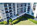 Private condo balcony, offering additional outdoor space at 1501 Gulf Blvd # 104, Clearwater Beach, FL 33767