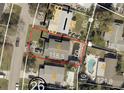 Aerial view showing property lines and dimensions at 4401 Helena Ne St, St Petersburg, FL 33703