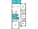 Open floor plan with 4 bedrooms, 3 baths, large great room and lanai at 12199 Meditation Trl, Venice, FL 34293