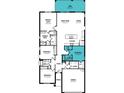 Detailed floor plan showcasing a spacious layout with 4 bedrooms, 3 bathrooms, and a 2-car garage at 12217 Meditation Trl, Venice, FL 34293