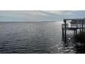 Tranquil waterfront view with a private dock at 1643 Sea Breeze Dr, Tarpon Springs, FL 34689