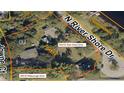 Aerial view showing lot lines for properties at 5414 N River Shore Dr and 509 W Hillsbrough Drive at 5414 N River Shore Dr, Tampa, FL 33603
