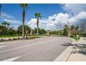 Gated community entrance with palm trees and a curved driveway at 3238 Mela Ct, Holiday, FL 34691