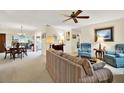 Formal dining room with a wood table, chairs, and chandelier at 8086 Annwood Rd, Seminole, FL 33777