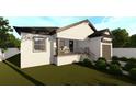 Contemporary house with white exterior, dark brown trim, and landscaped yard at 3307 W Oak Ave, Plant City, FL 33563
