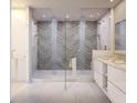 Spa-like bathroom with a double shower and modern fixtures at 400 Central Ave # 2008, St Petersburg, FL 33701